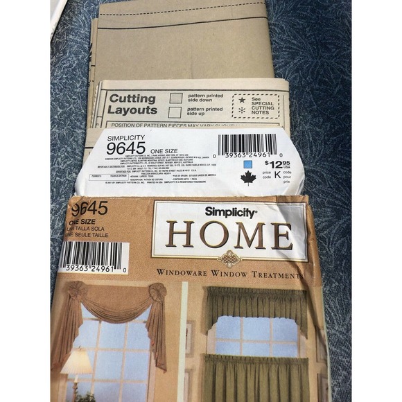 Simplicity Home Window Ware Window Treatment Valance Cafes - Picture 6 of 8